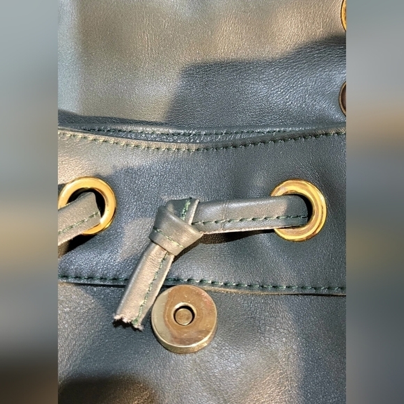 Valentina mini Green Leather backpack - Picture 14 of 14